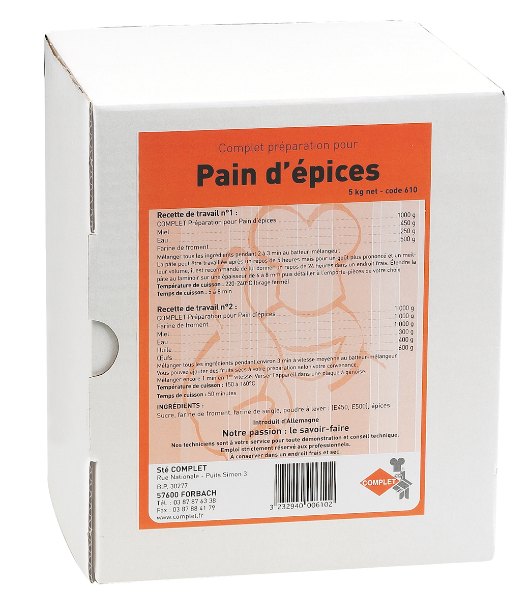 CONCENTRE CAKE AUX EPICES CARTON 5KG