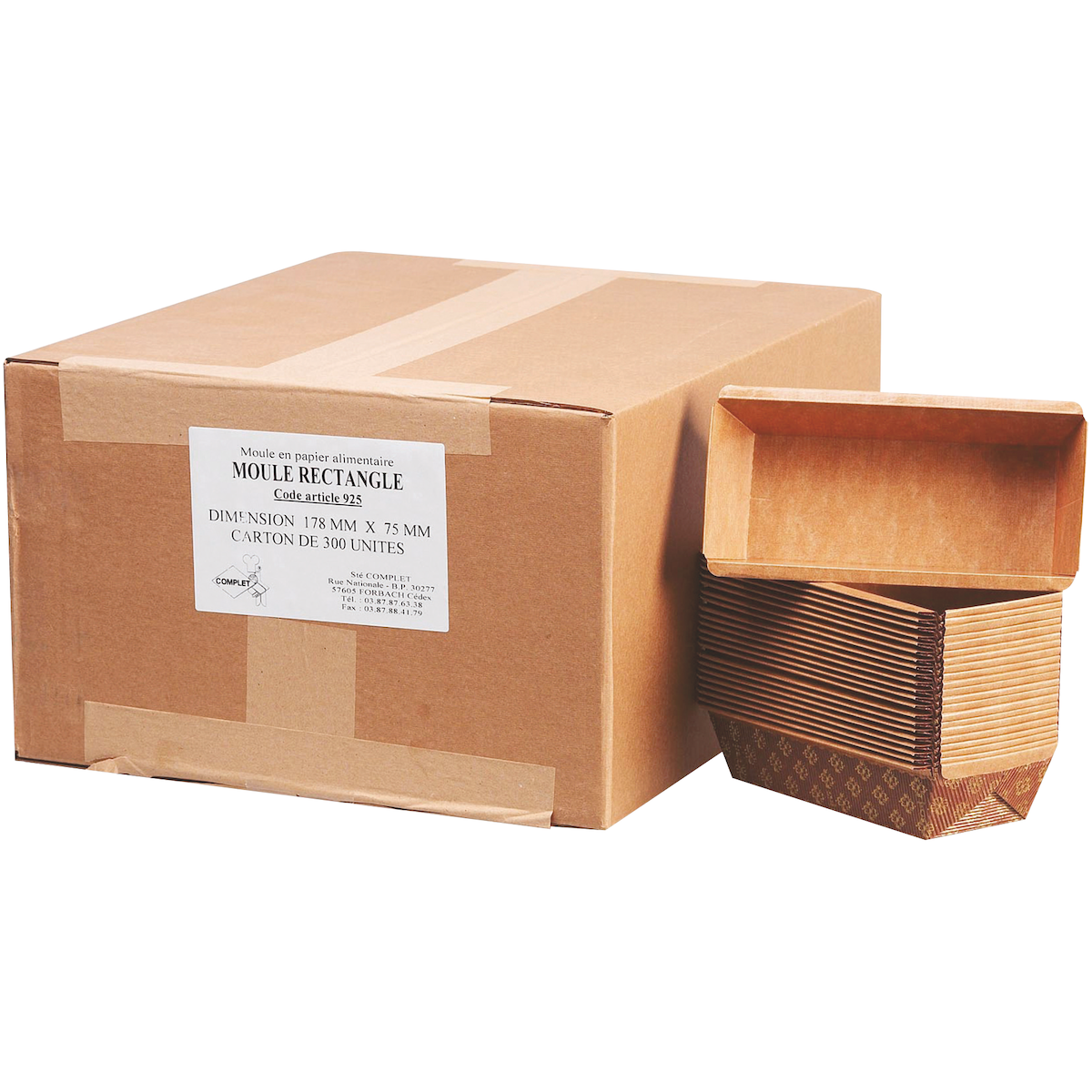 MOULES RECTANGULAIRES 178X75+50 MM CRT DE 300