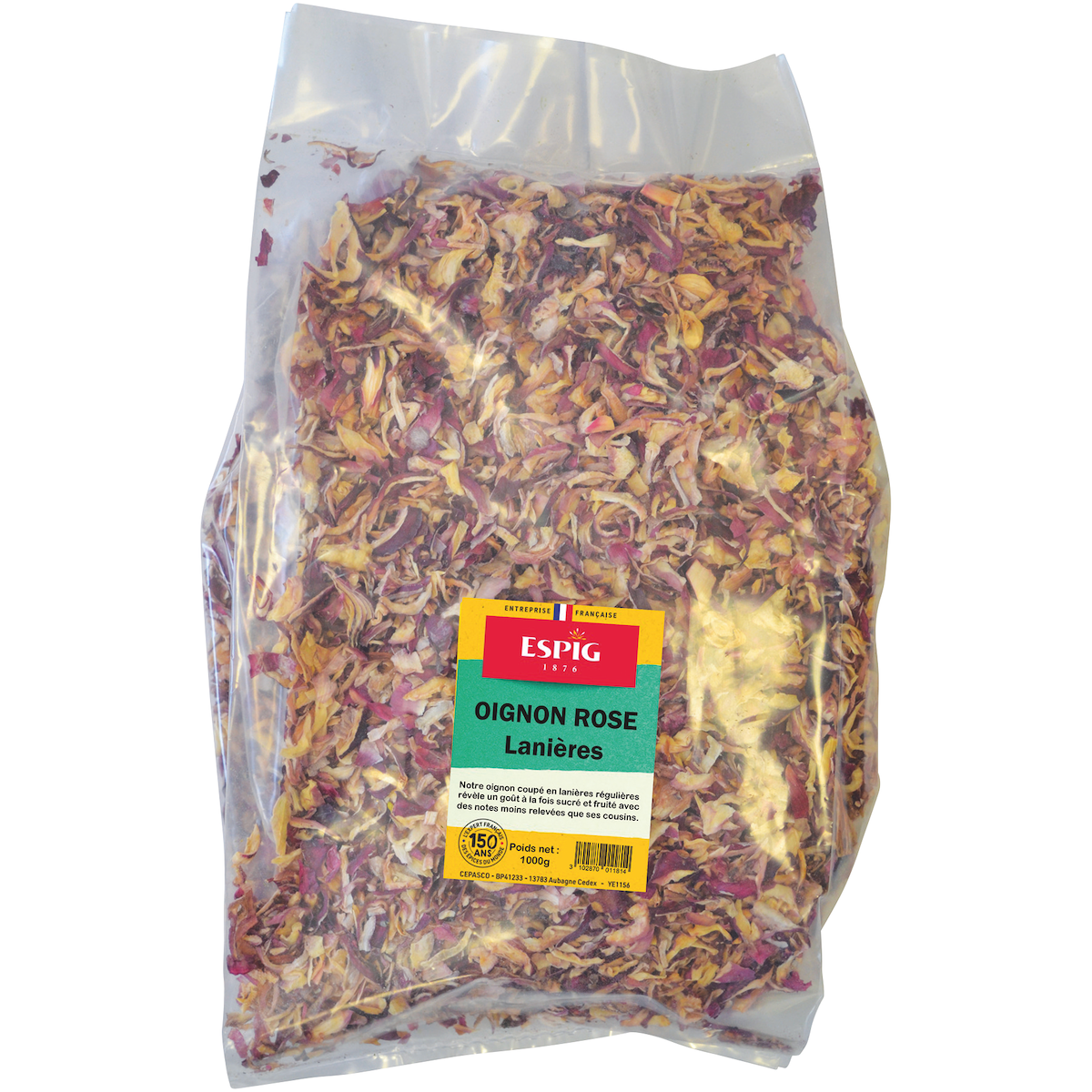 OIGNONS ROSES ENTIERS - 1KG