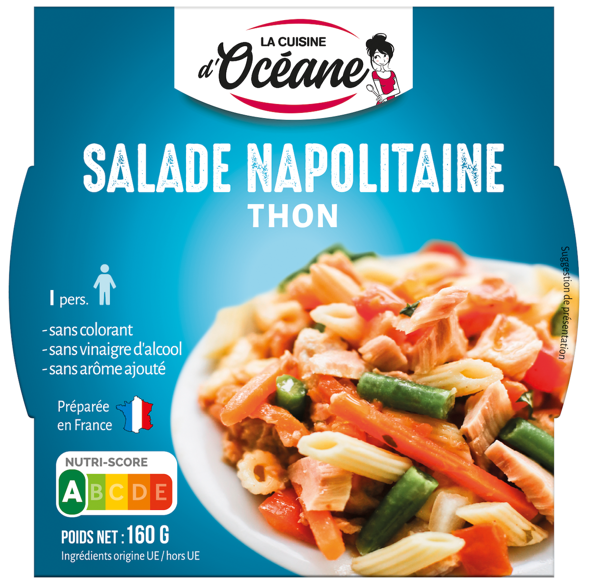 SALADE NAPOLITAINE AU THON - POT PLASTIQUE 160G