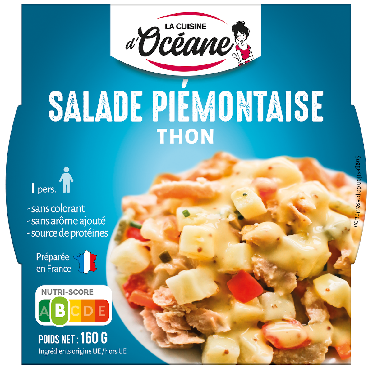 SALADE PIEMONTAISE AU THON - POT PLASTIQUE 160G
