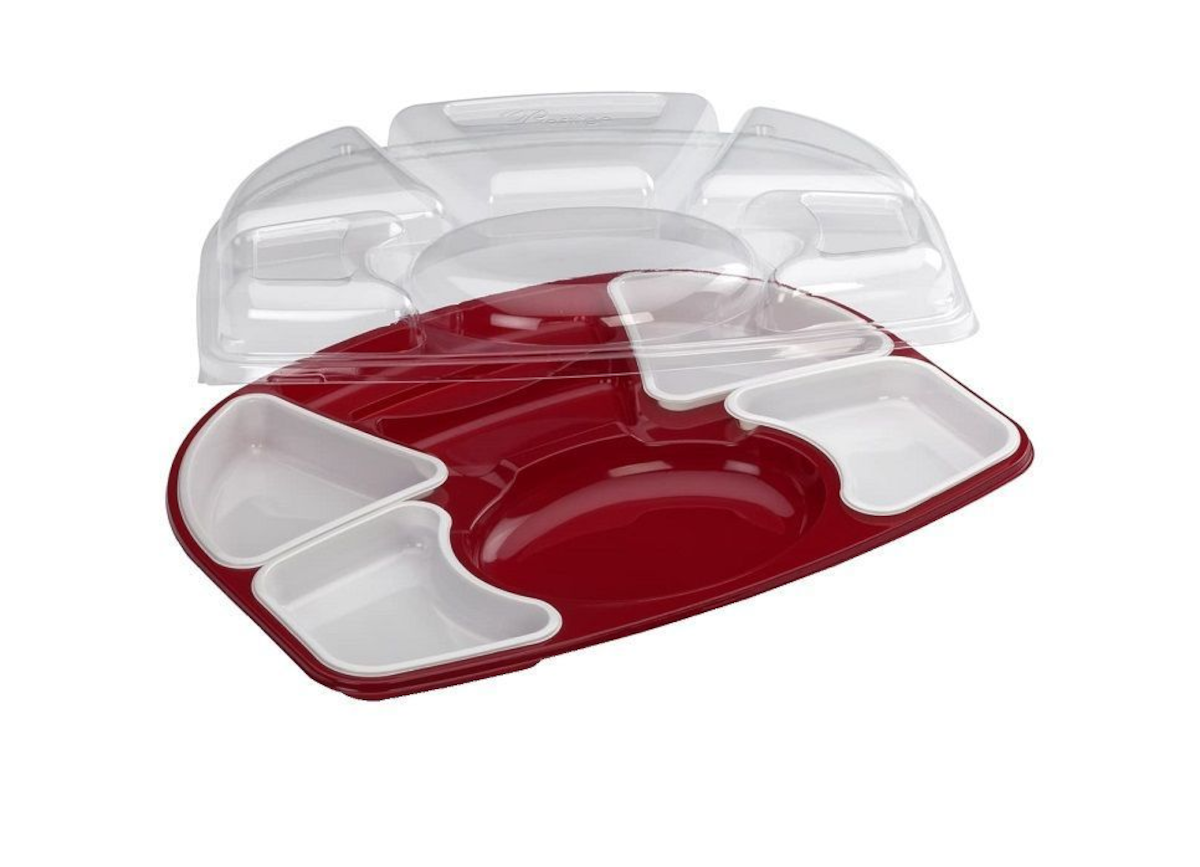KIT PLATEAU REPAS PS BORDEAUX SELFIPACK 7 COMPARTIMENTS