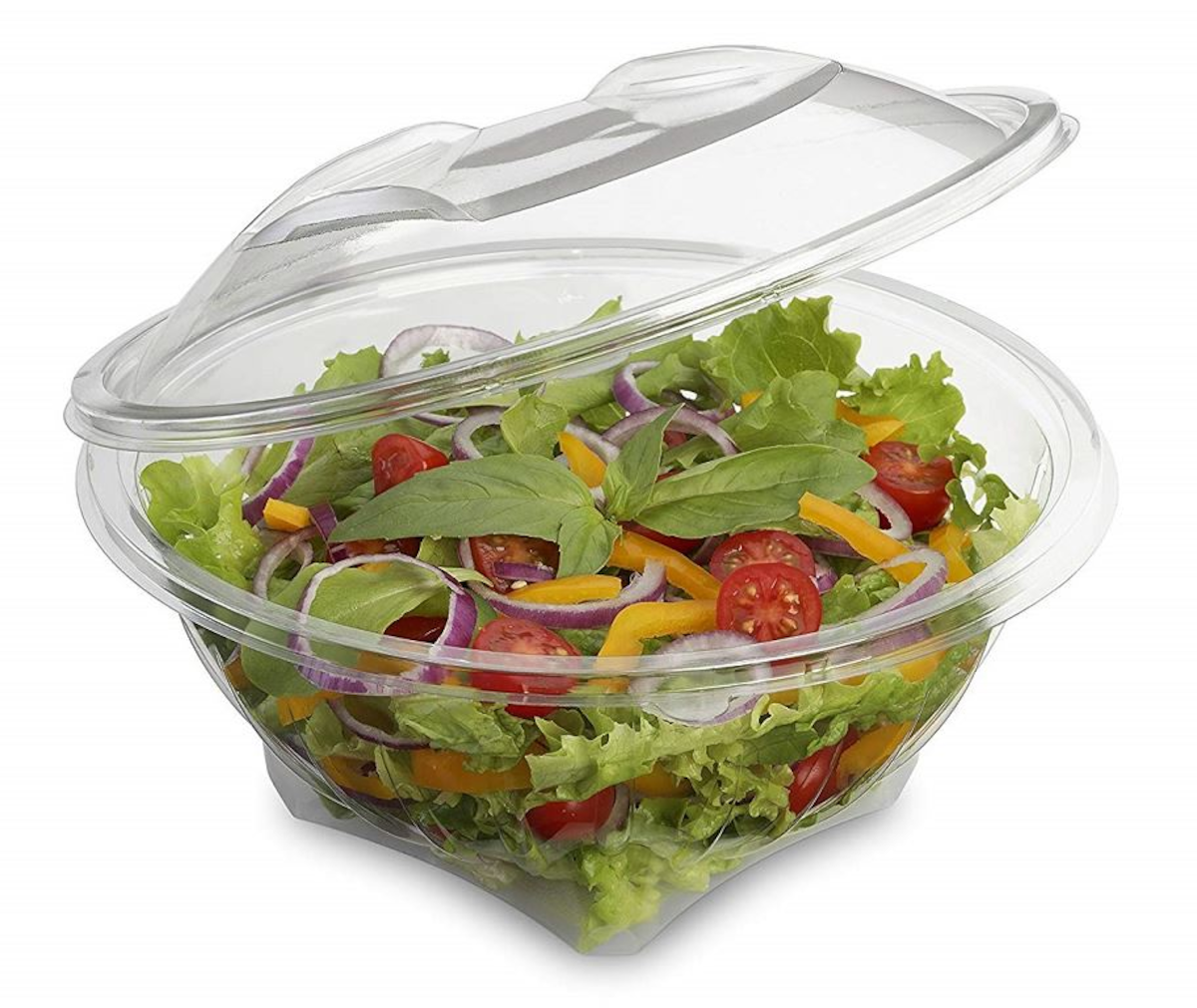 SALADIER PET CRISTAL AVEC COUVERCLE SEKIPACK 500CC
