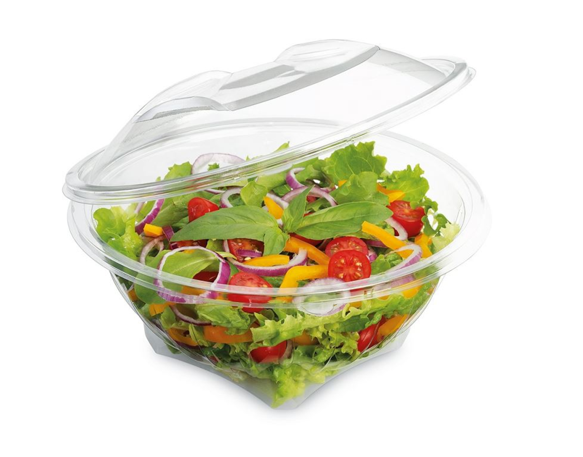SALADIER PET CRISTAL AVEC COUVERCLE SEKIPACK 1000CC
