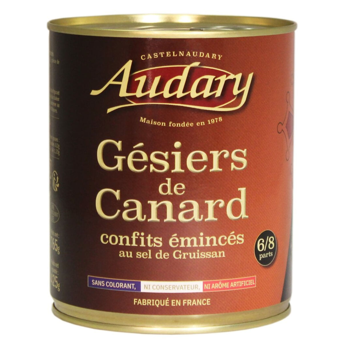 GESIERS DE CANARD EMINCES CONFITS  4/4