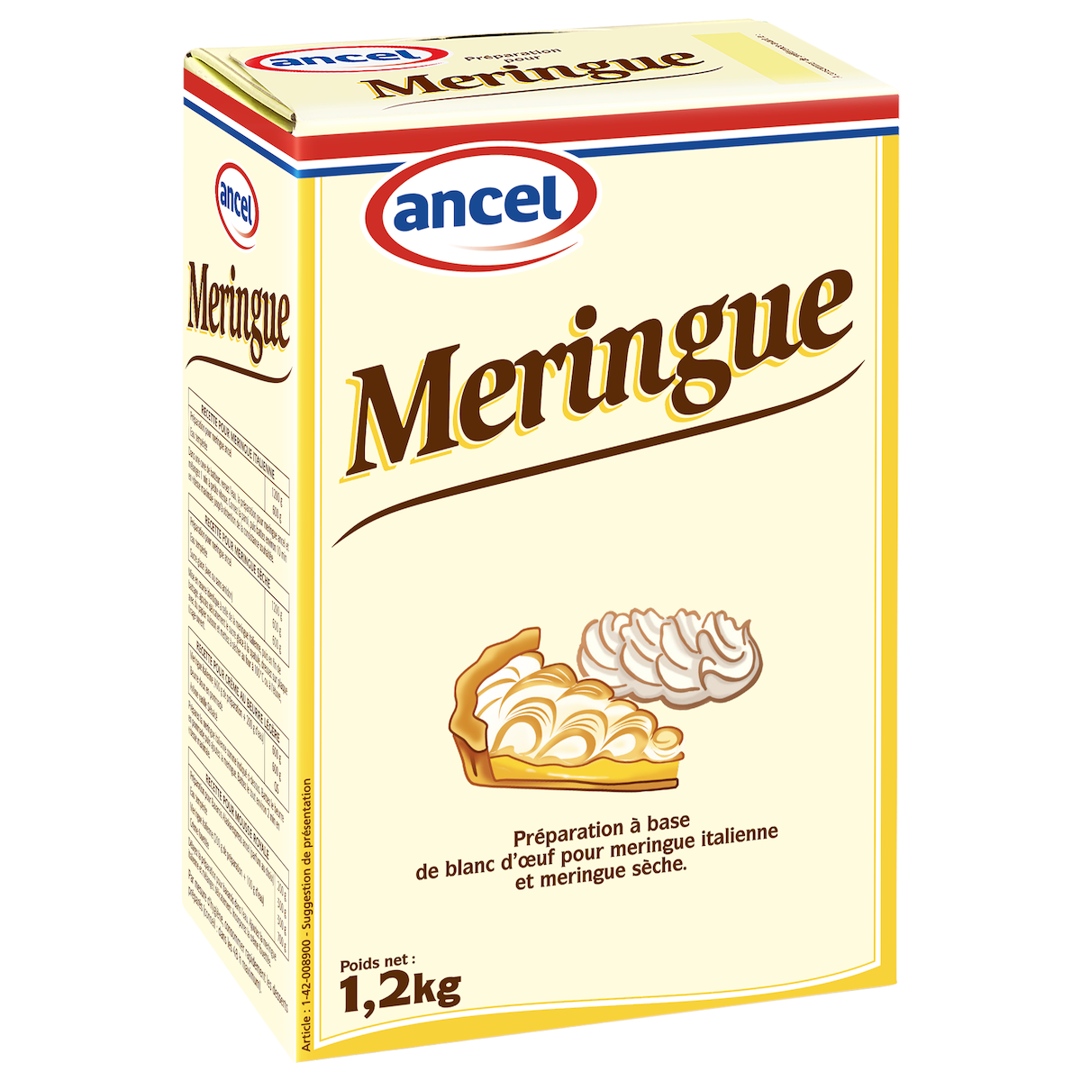 PREPARATIONS POUR MERINGUE  ETUI 1,2KG