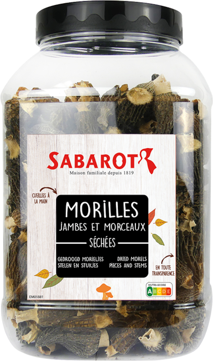 MORILLES JAMBES ET MORCEAUX TUBO PET 400G