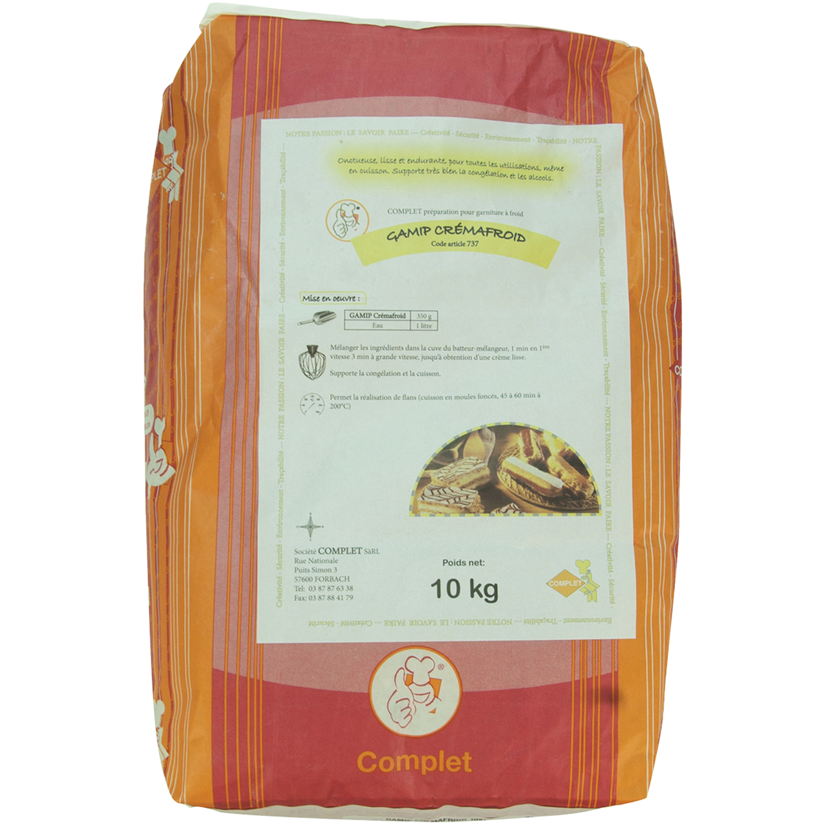 GAMIP CREMAFROID SAC 10KG