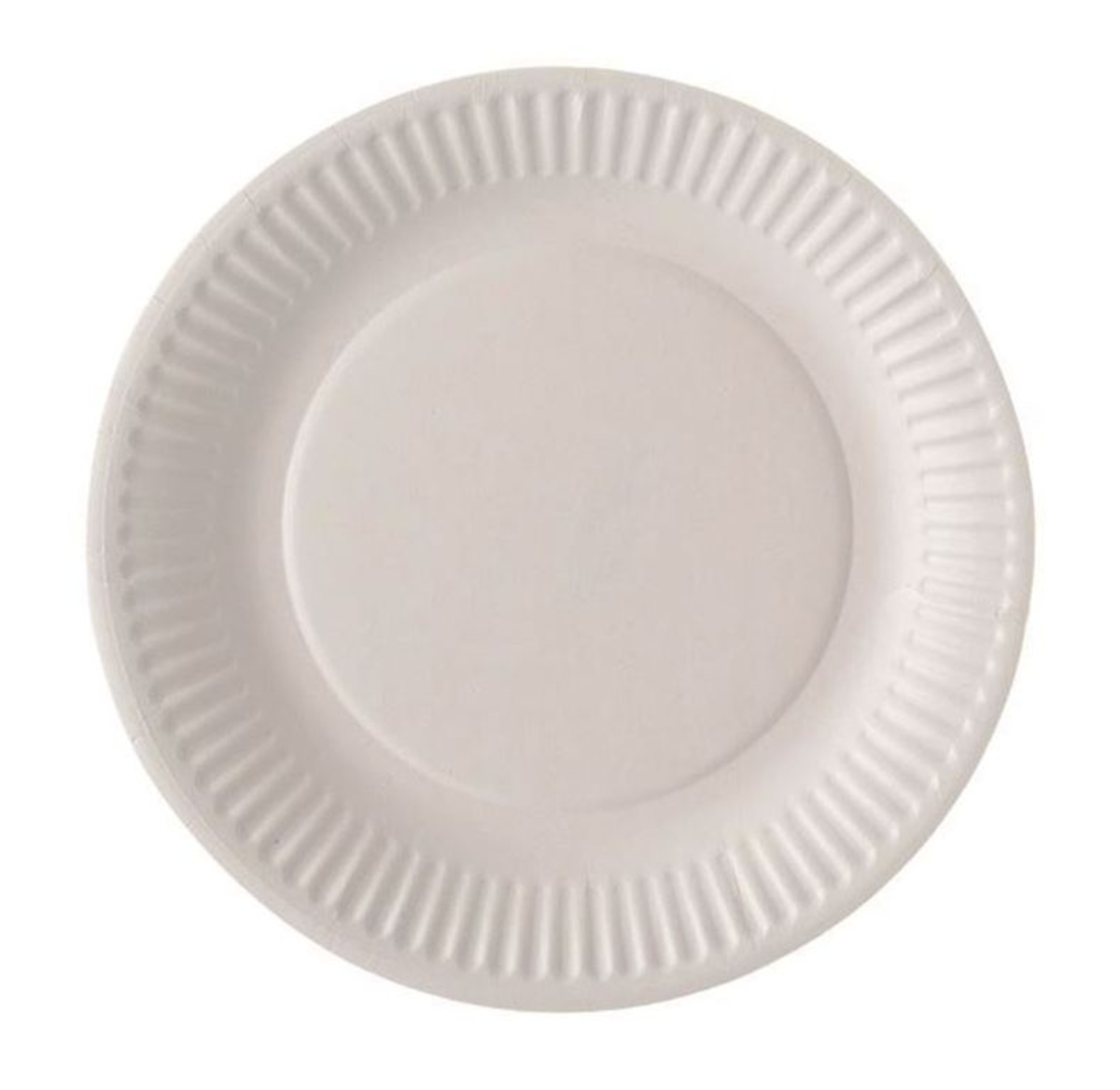 ASSIETTE CARTON BLANC 18CM