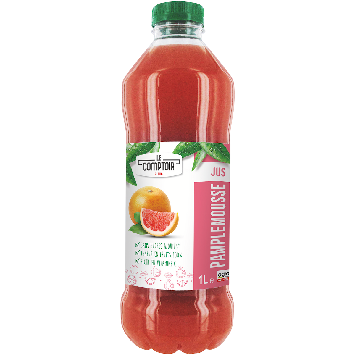 JUS DE FRUITS PET 1L LE COMPTOIR ABC PAMPLEMOUSSE