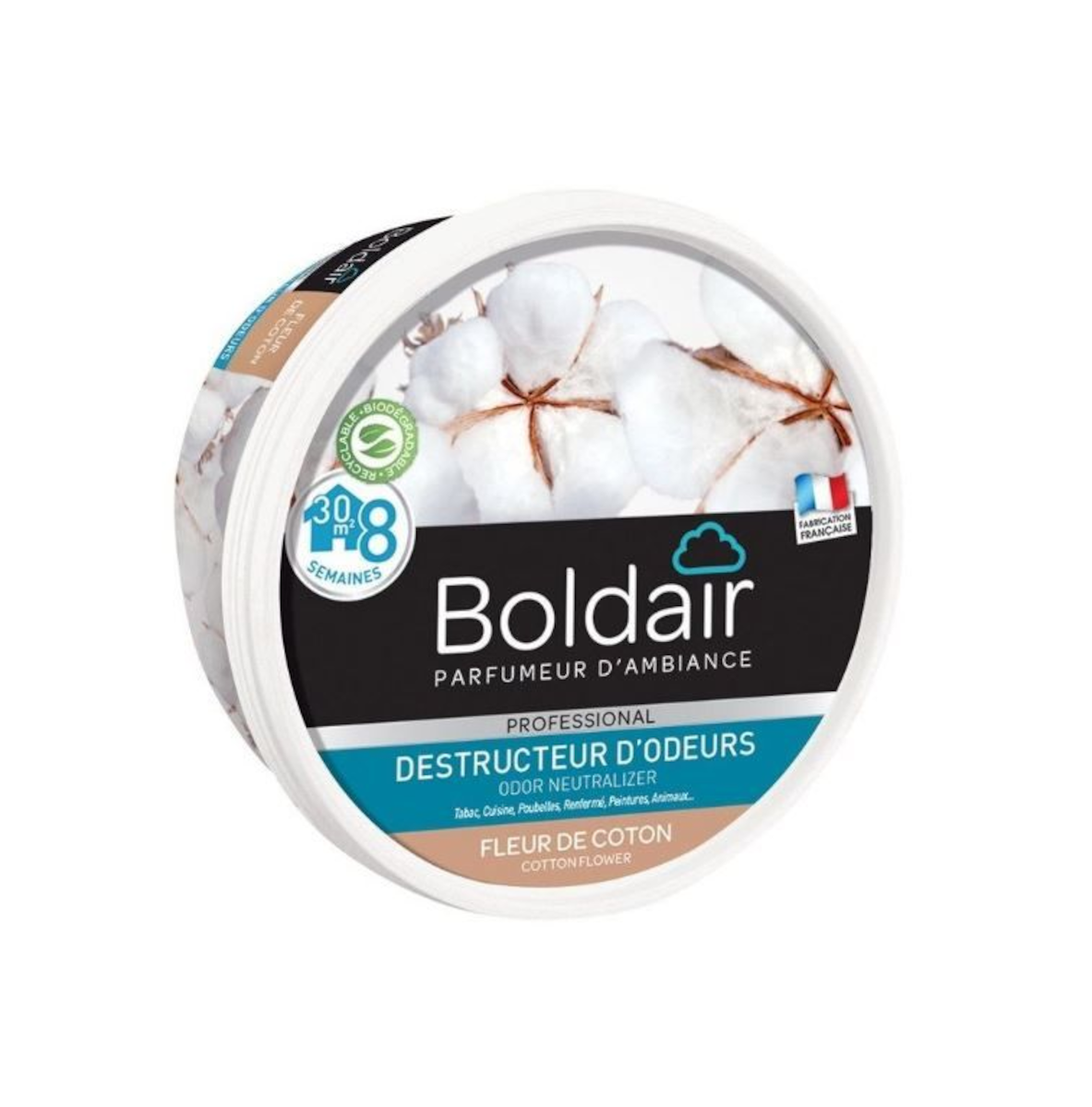 GEL DESTRUCTEUR D'ODEUR BOLDAIR FLEUR DE COTON