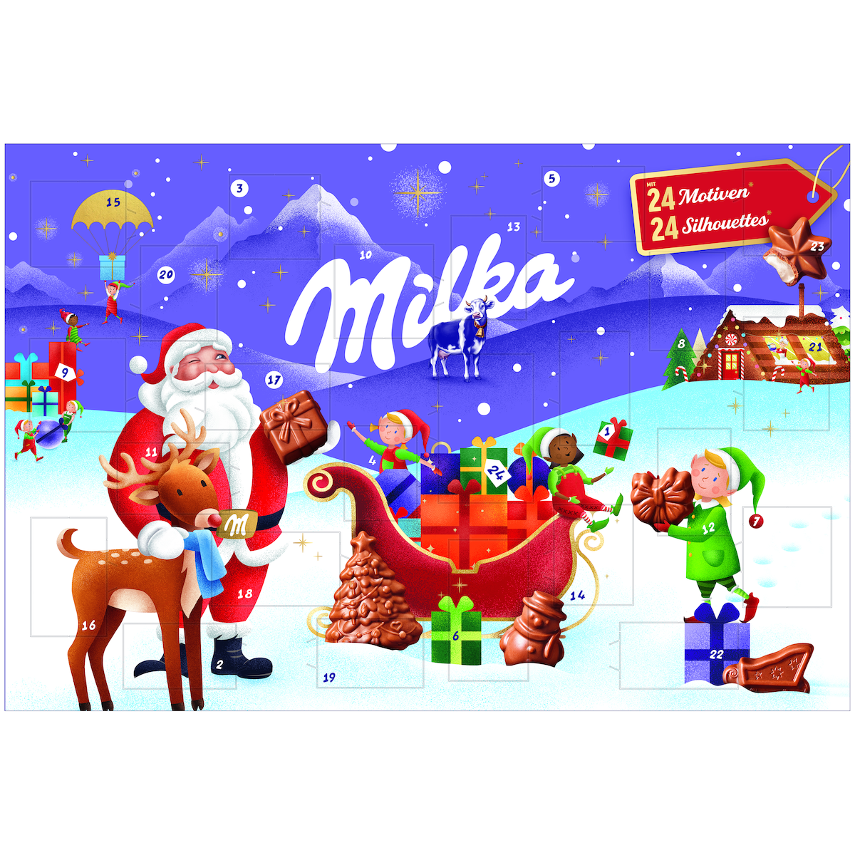 MILKA CALENDRIER DE L'AVENT 200G