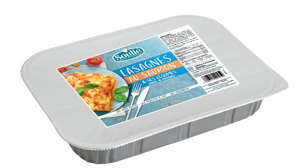 LASAGNES AU SAUMON ET SES LEGUMES 2,3KG