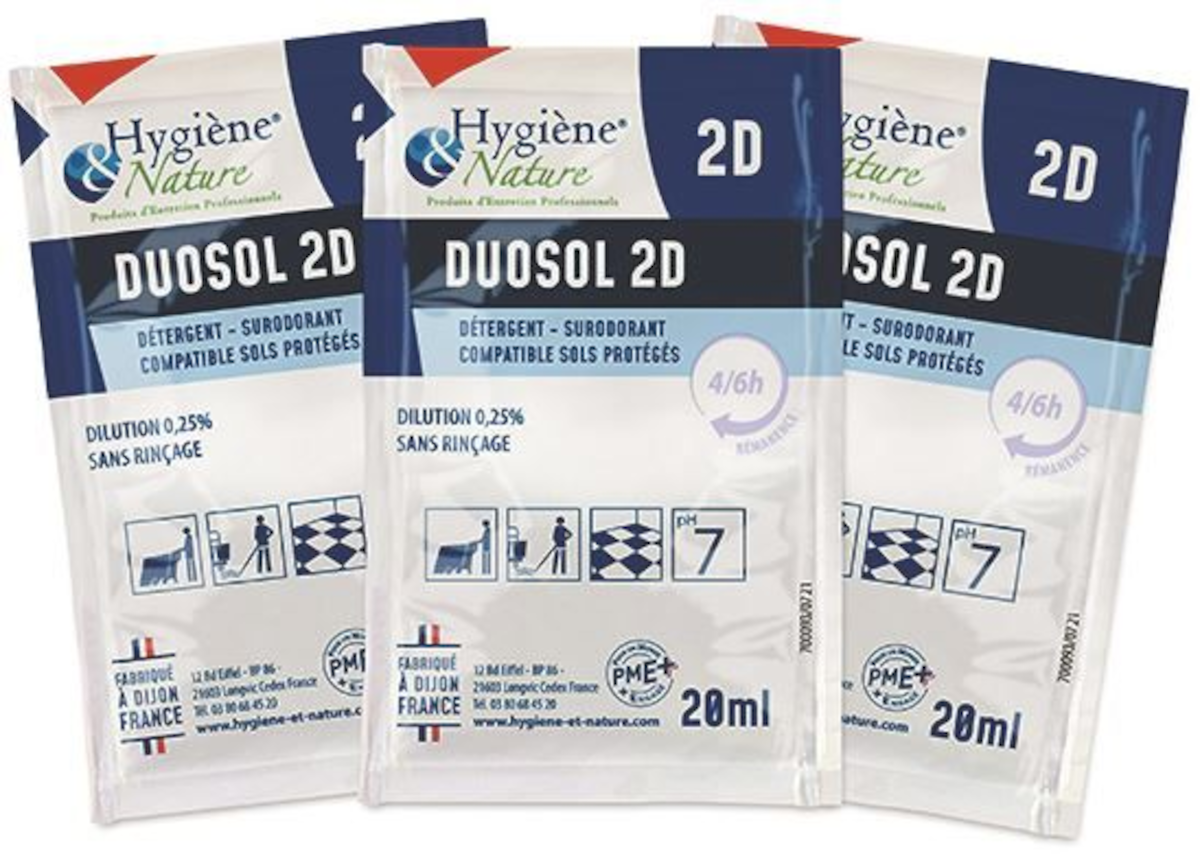 DETERGENT 2D EN DOSE 20ML DUOSOL FLEURS BLANCHES