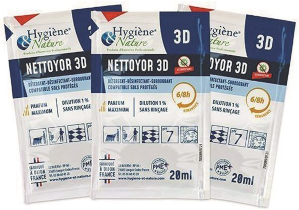 DÉTERGENT 3D EN DOSE 20ML NETTOYOR CITRON