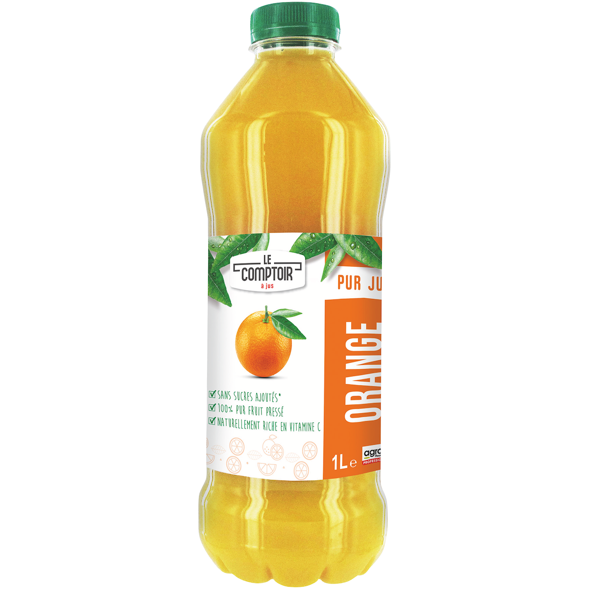 JUS DE FRUITS PET 1L LE COMPTOIR PJ ORANGE