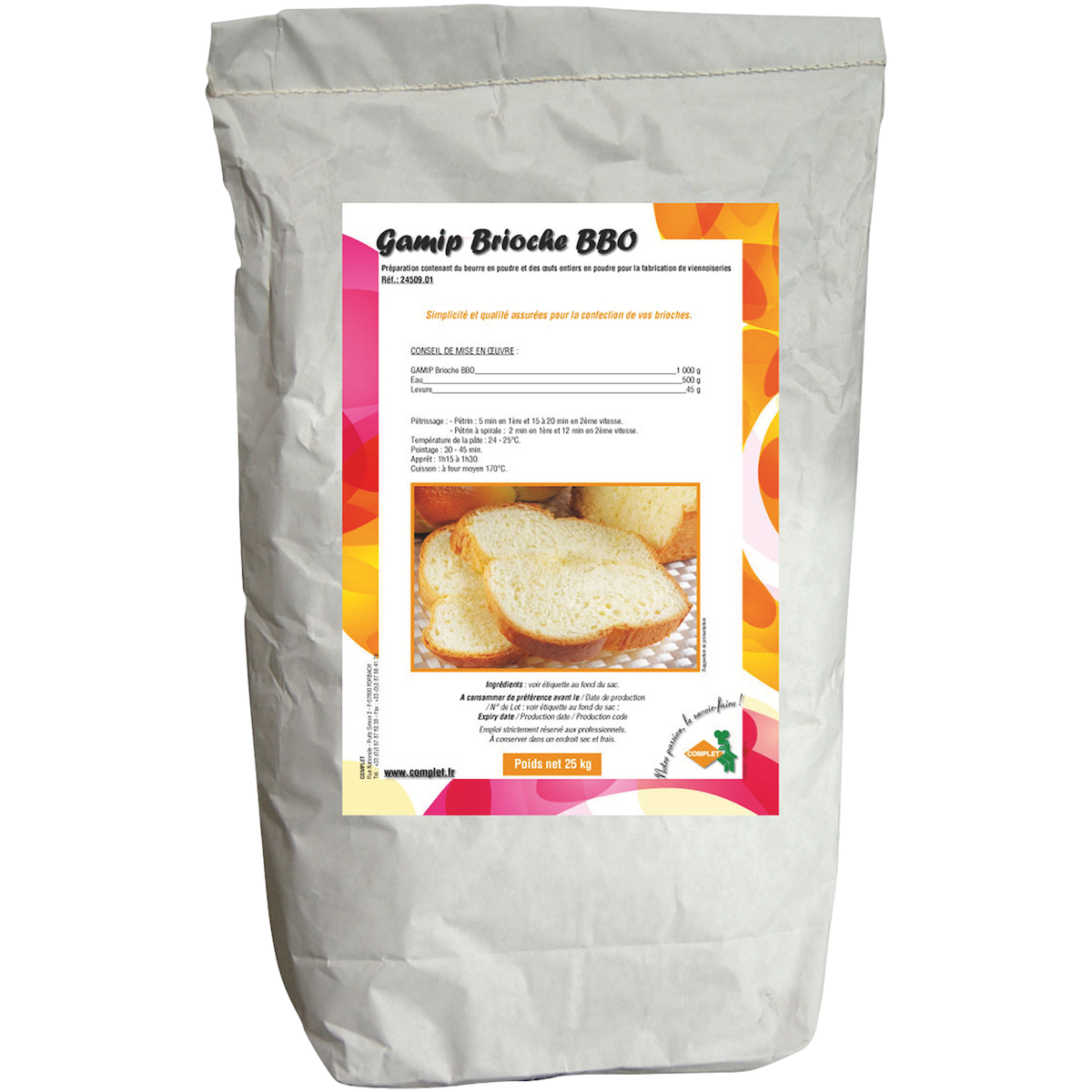 GAMIP BRIOCHE BBO SAC 25KG