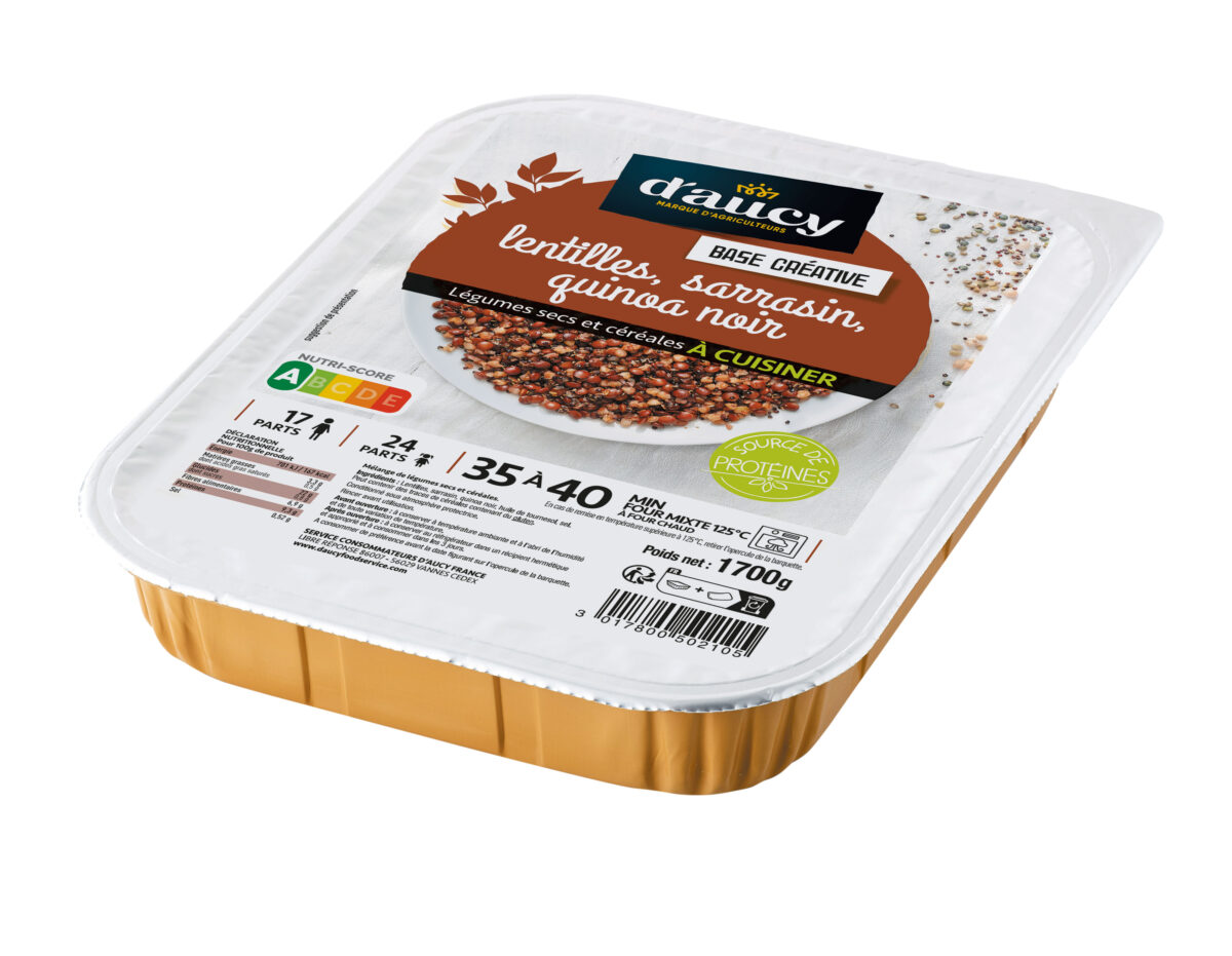 GARNITURE VEGETALE LENTILLES SARRASIN ET QUINOA NOIR  1,7KG