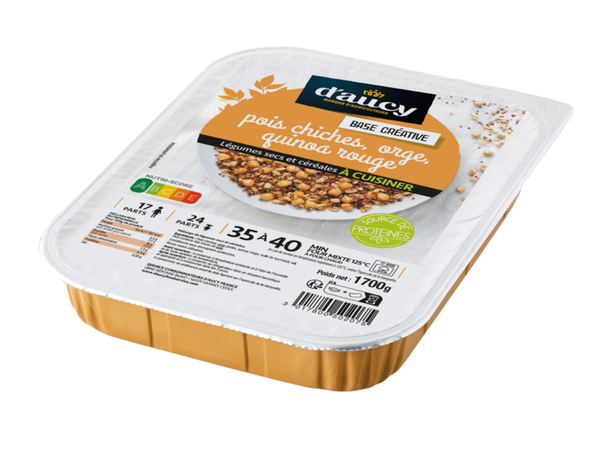 GARNITURE VEGETALE POIS CHICHES ORGE ET QUINOA ROUGE 1,7KG