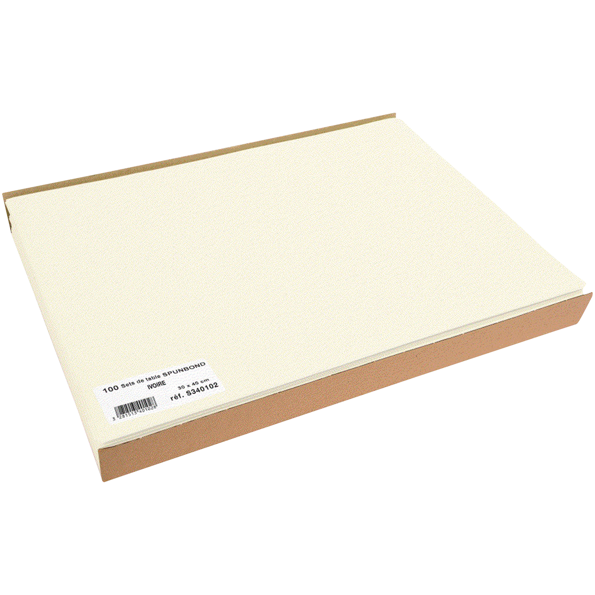 SET SPUNBOND IVOIRE 30X40 PAR 100