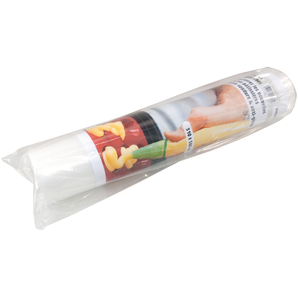 POCH PAT. ROULEAUX X200 PEBD SACHET TRANSP. 310X540MM- BOITE DE 1200