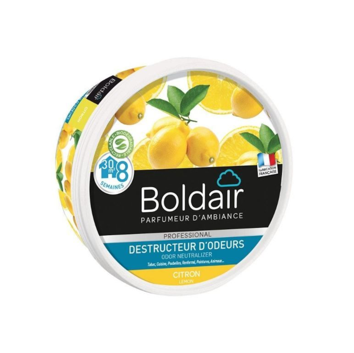 GEL DESTRUCTEUR D'ODEUR BOLDAIR CITRON