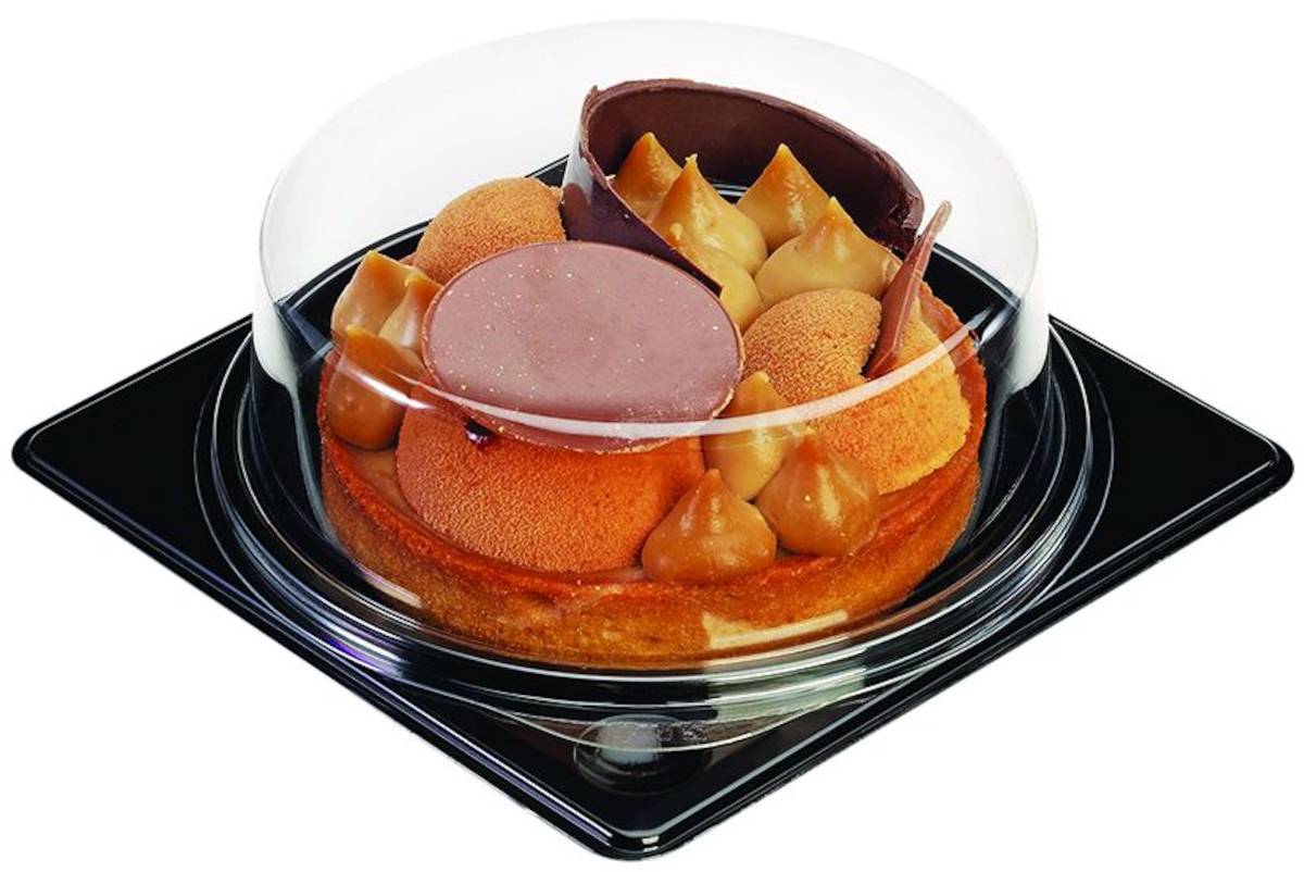 BOITE TARTE PS NOIRE AVEC COUVERCLE 12X12CM