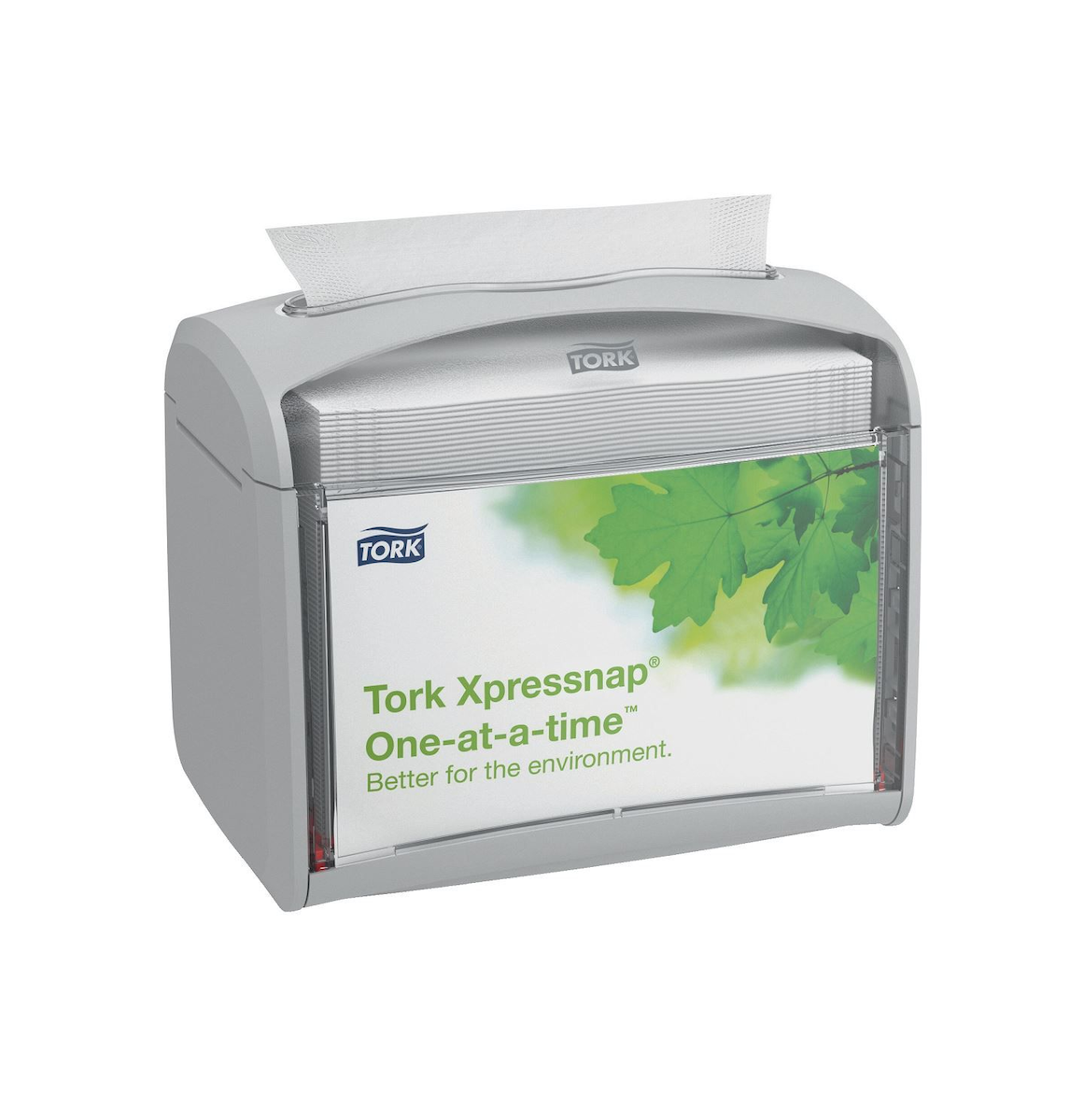 DISTRIBUTEUR GRIS DE SERVIETTES DÉCALÉES 200 SERVIETTES N4