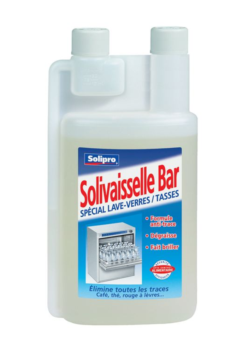 DÉTERGENT LIQUIDE LAVE VERRES SOLIVAISSELLE BAR