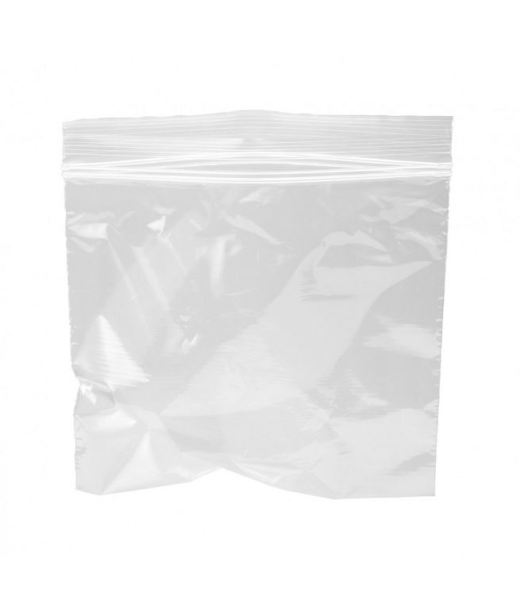 SACHET ZIP POLYÉTHYLÈNE TRANSPARENT 30X40CM
