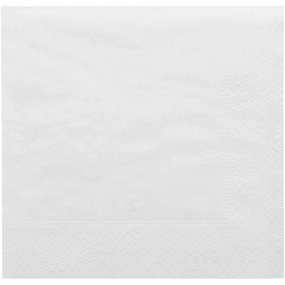 SERVIETTE OUATE 2 PLIS 30X30CM BLANCHE