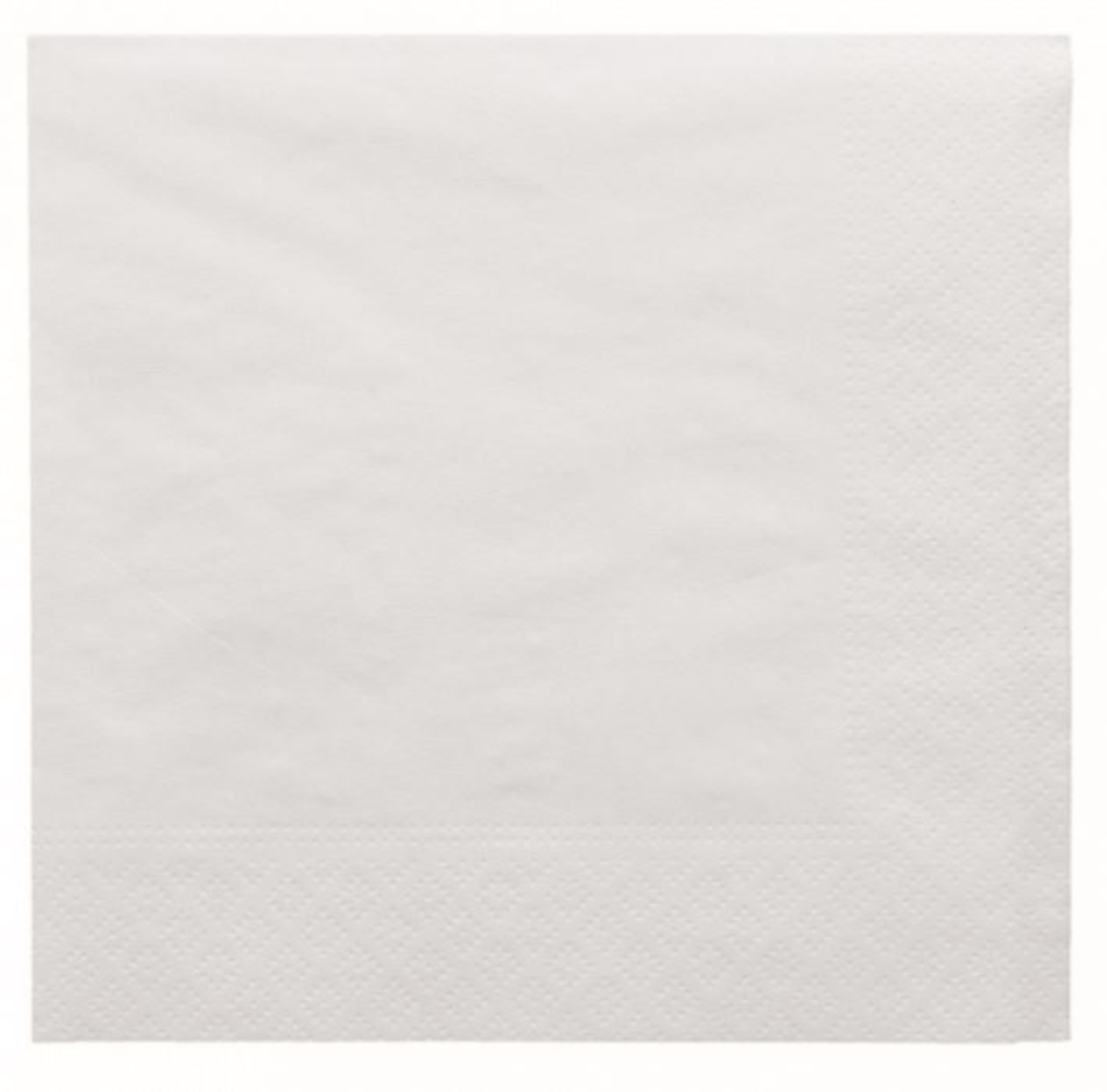 SERVIETTE OUATE 2 PLIS 40X40CM BLANCHE