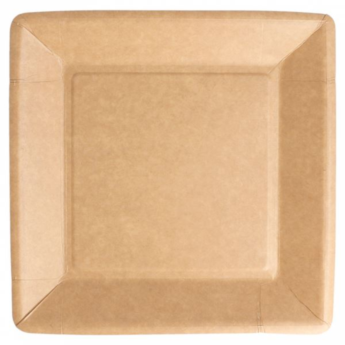 ASSIETTE CARTON 100% BIODÉGRADABLE NATUREL 18X18CM