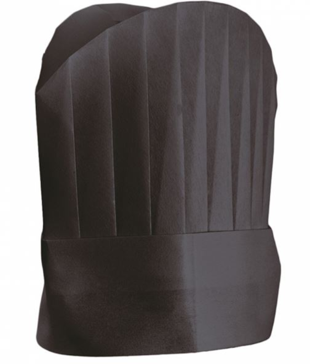 TOQUE NON TISSÉ NOIRE 25CM