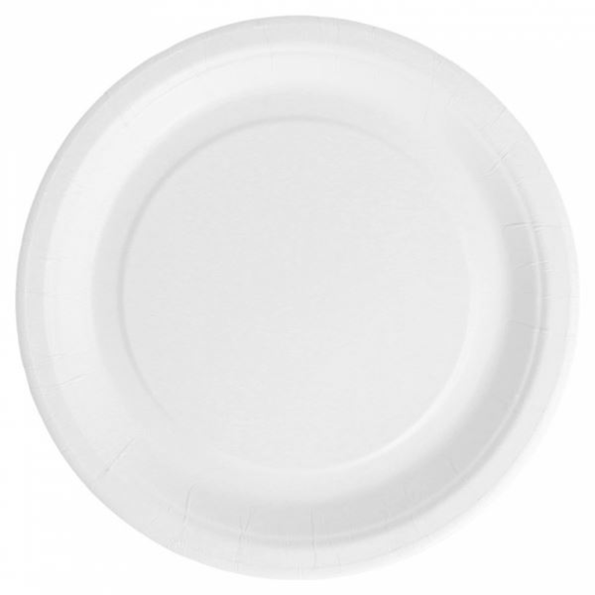 ASSIETTE CARTON 100% BIODÉGRADABLE BLANCHE 18CM