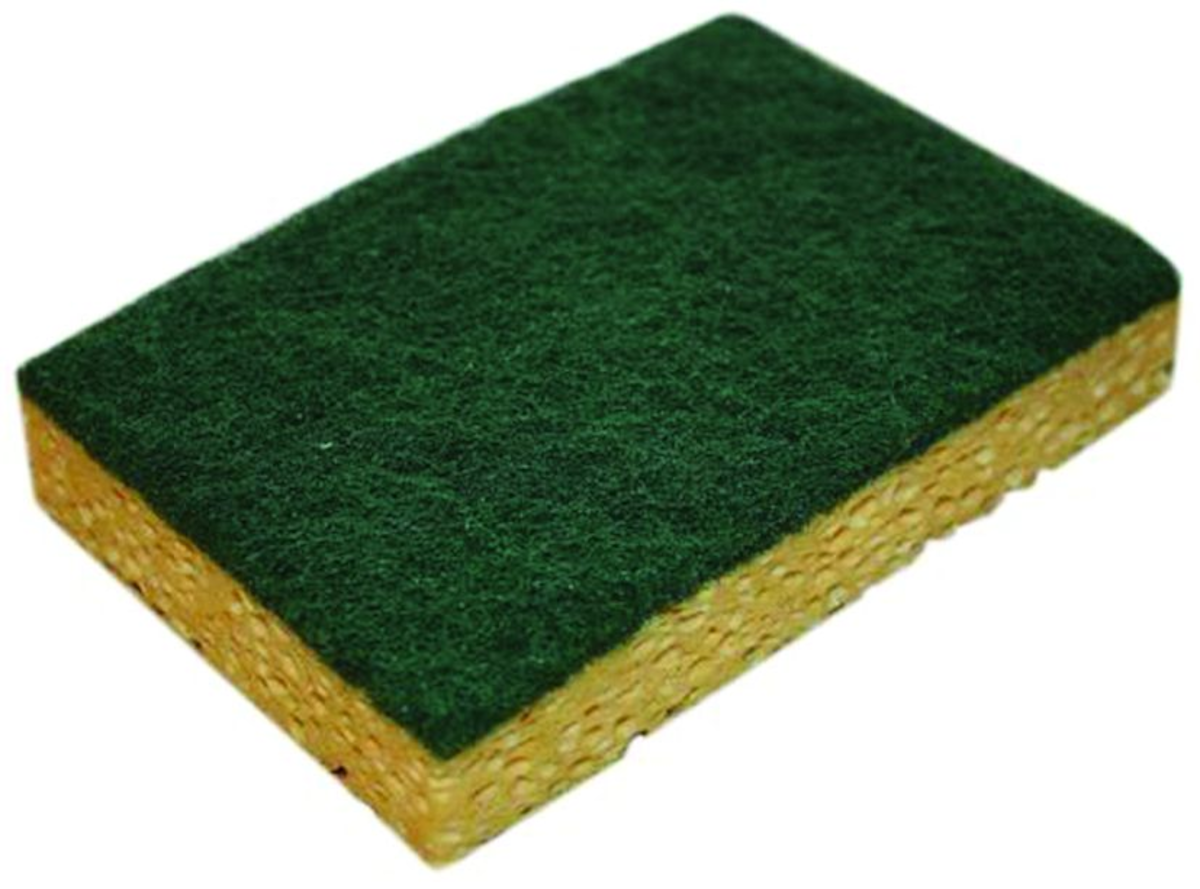 ABRASIF VERT SUR ÉPONGE 13X9CM