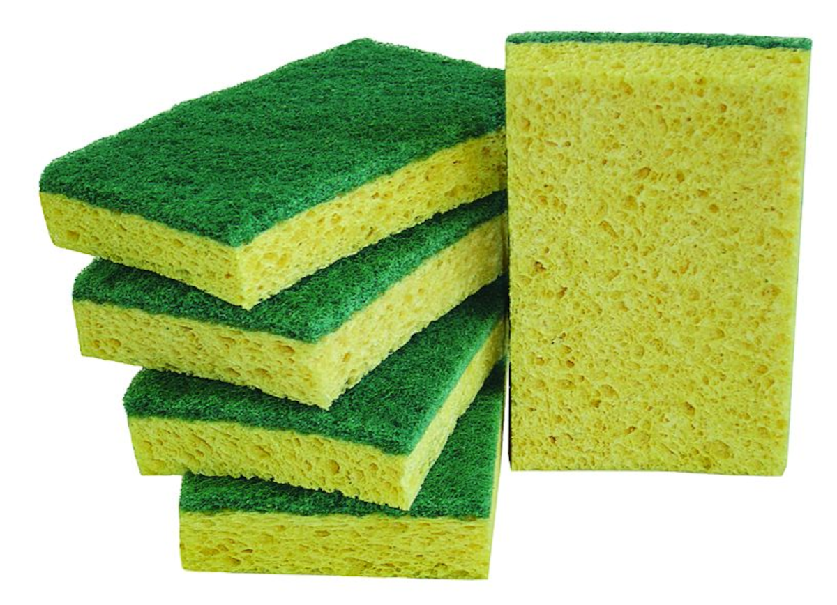 ABRASIF VERT SUR ÉPONGE 11X7CM