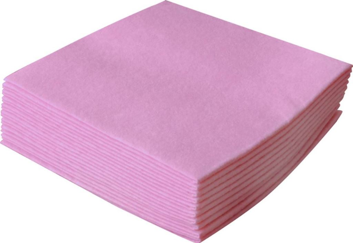 LAVETTE NON TISSÉE ABSORBANTE 38X40CM ROSE