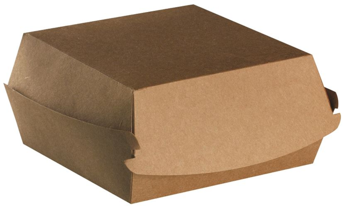 BOITE HAMBURGER KRAFT BRUN 15X15X7CM