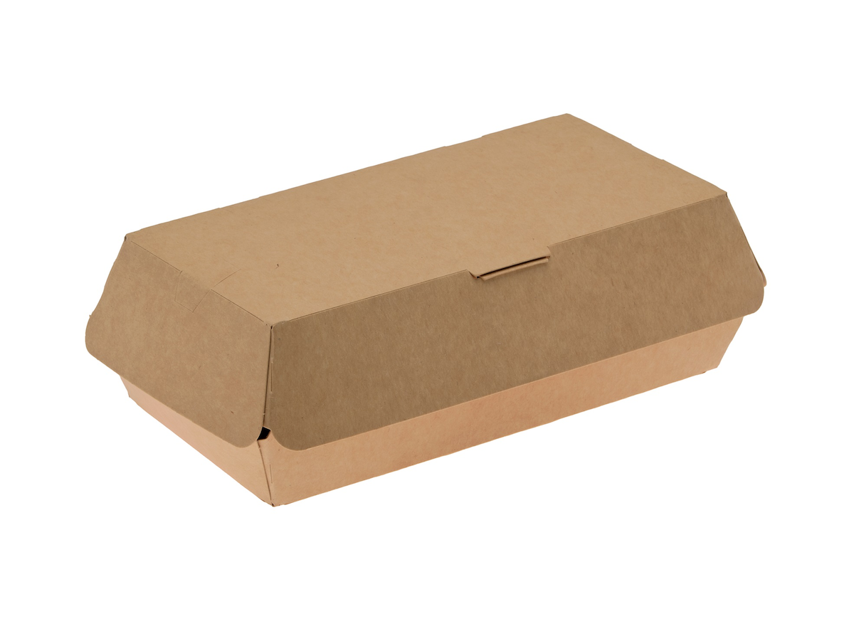 BOITE HAMBURGER KRAFT BRUN 24X14X7CM