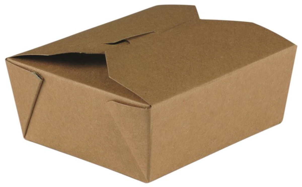 BOITE REPAS CARTON KRAFT BRUN 480CC