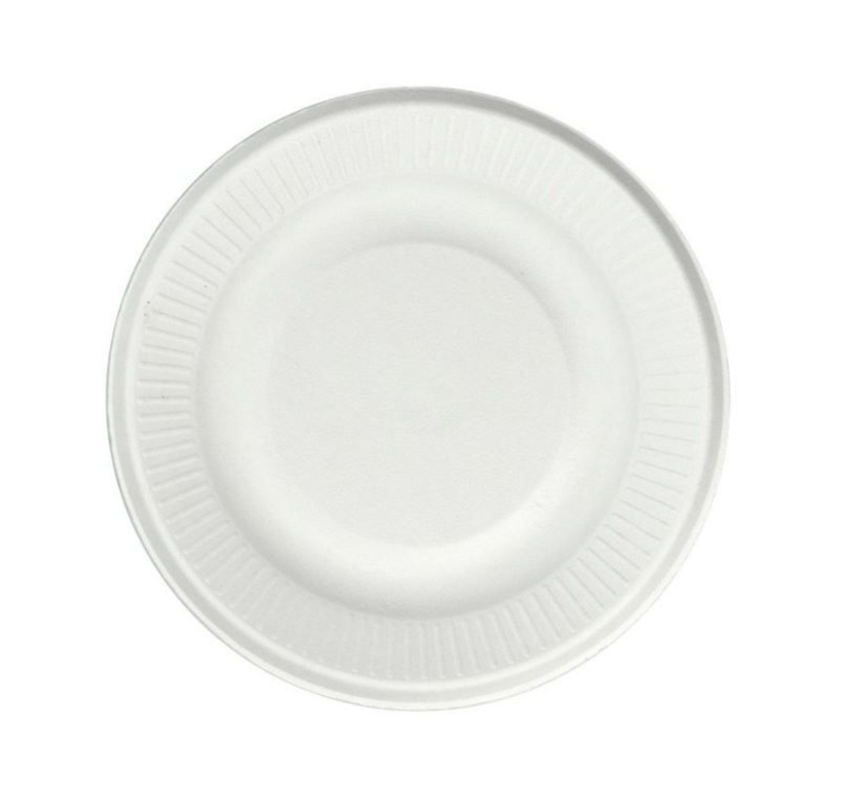 ASSIETTE BAGASSE BLANCHE 15CM