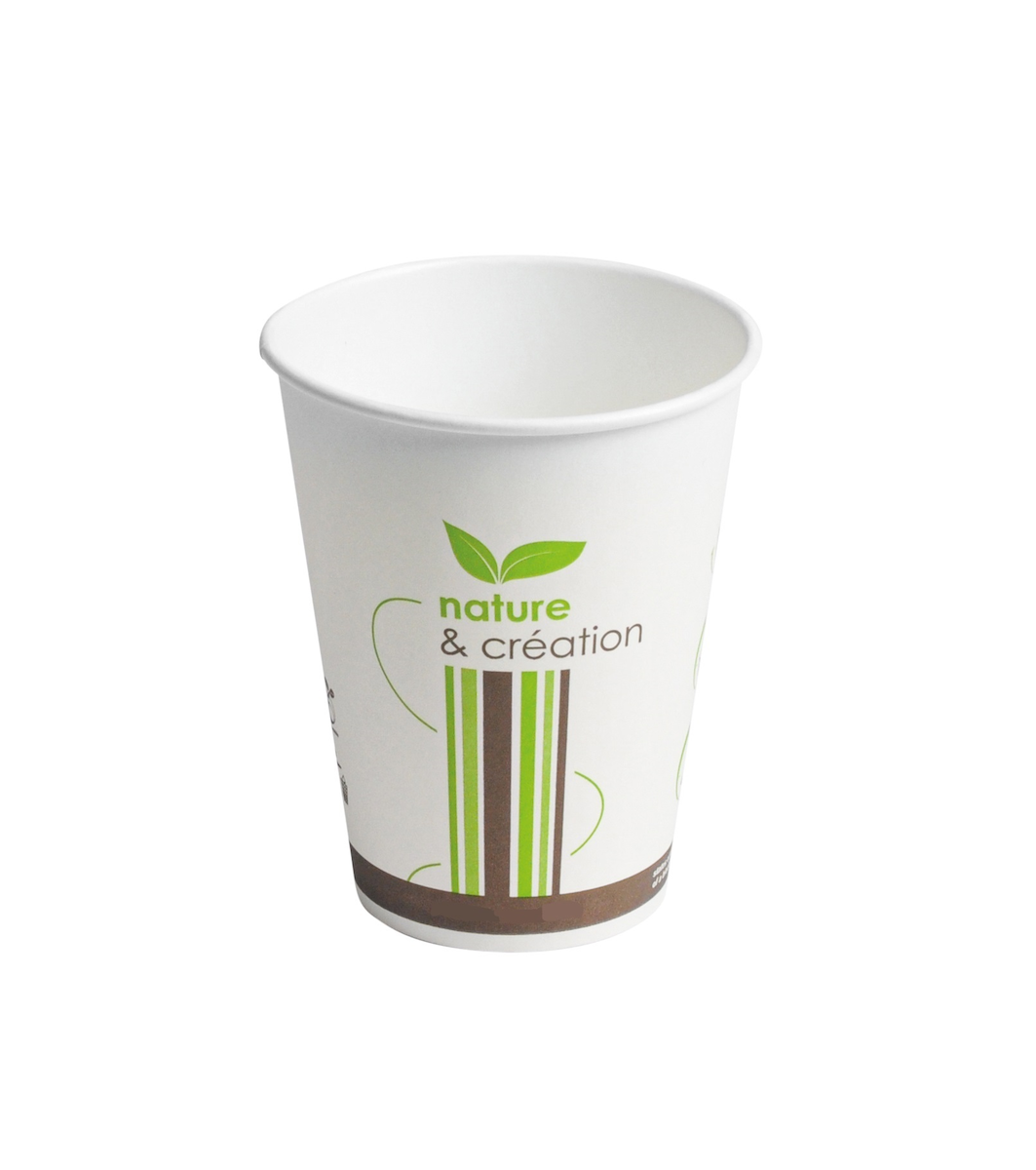 GOBELET CARTON GREEN 18CL