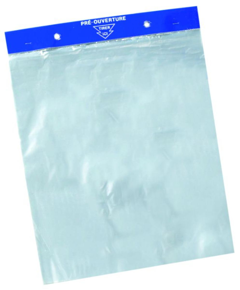 SAC LIASSE PEBD TRANSPARENT 35X50CM