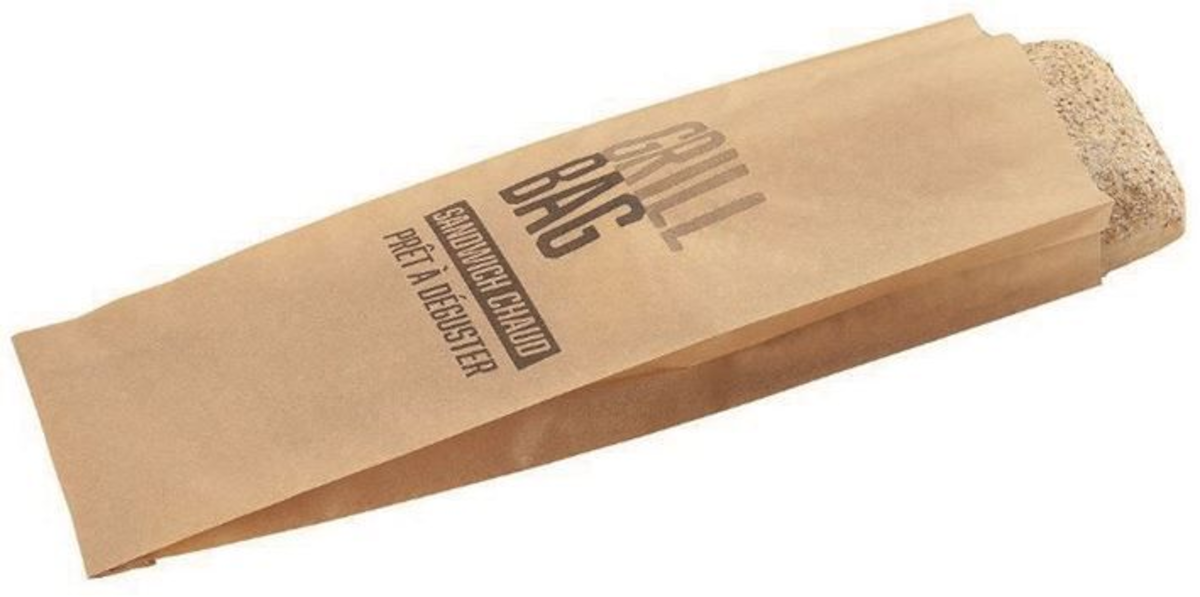 SAC SANDWICH PAPIER SULFURISÉ BRUN INGRAISSABLE 10,5X4X32CM