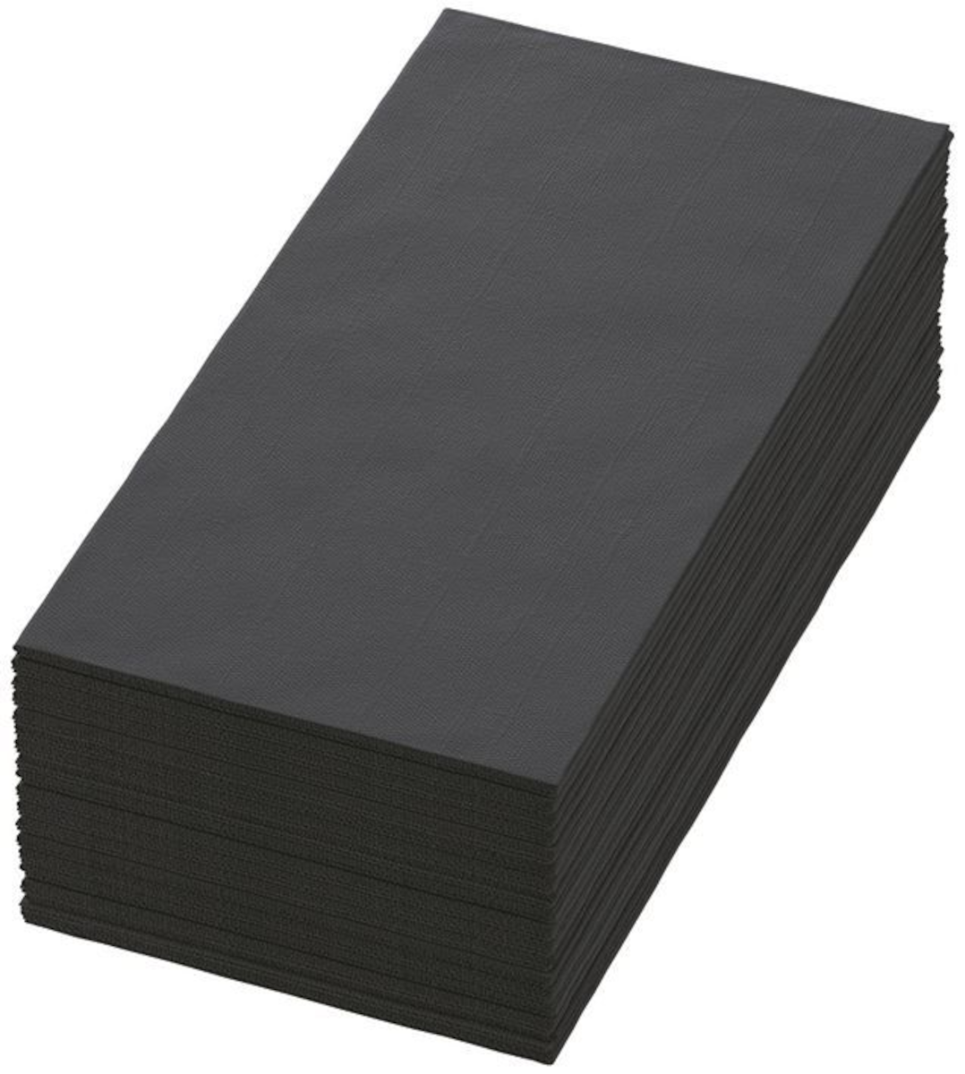 SERVIETTE NON TISSÉE BIO DUNISOFT 40X40CM PLIÉ EN 8 NOIRE