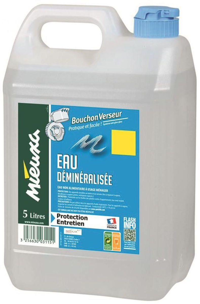 EAU DÉMINÉRALISÉE