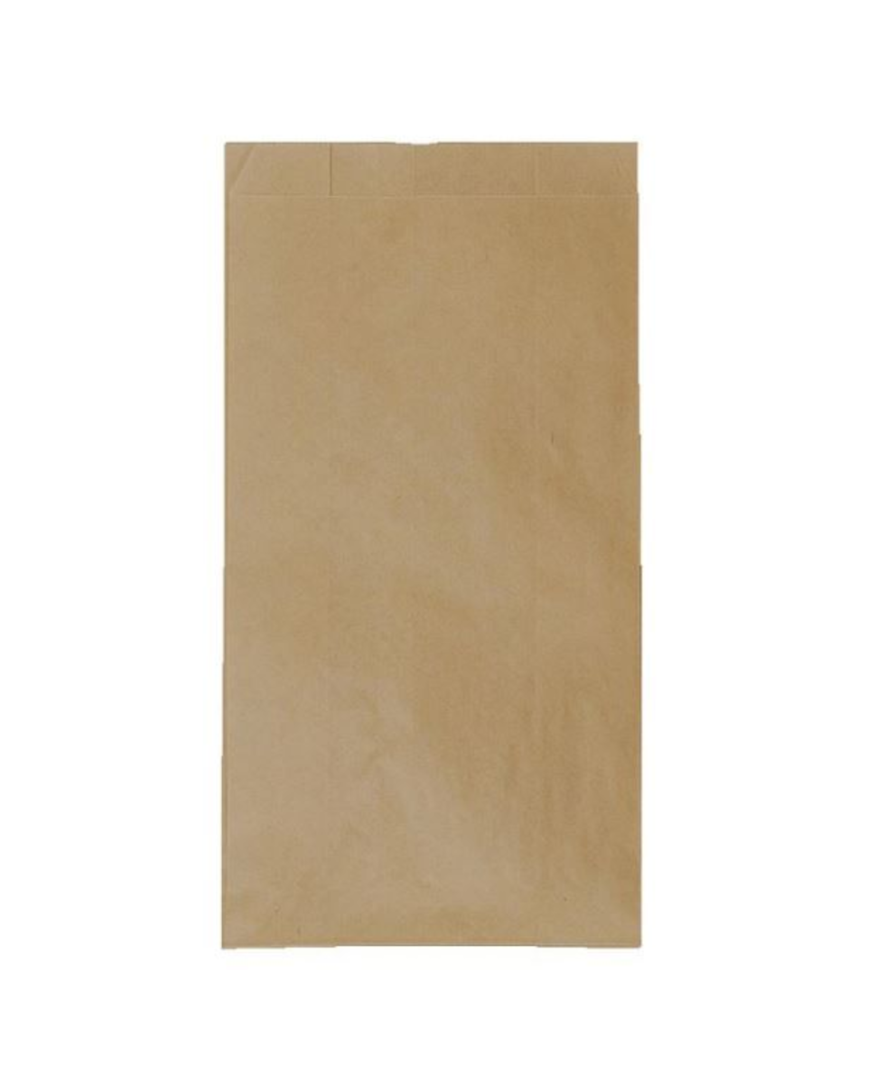 SAC CROISSANT PAPIER KRAFT BRUN 14X7X27CM