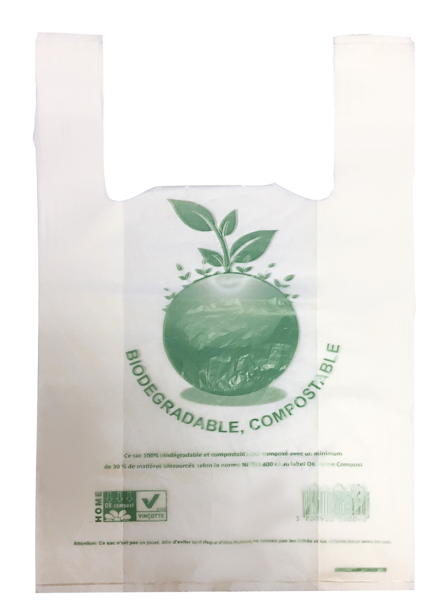 SAC BRETELLE BIODÉGRADABLE 26X12X45CM