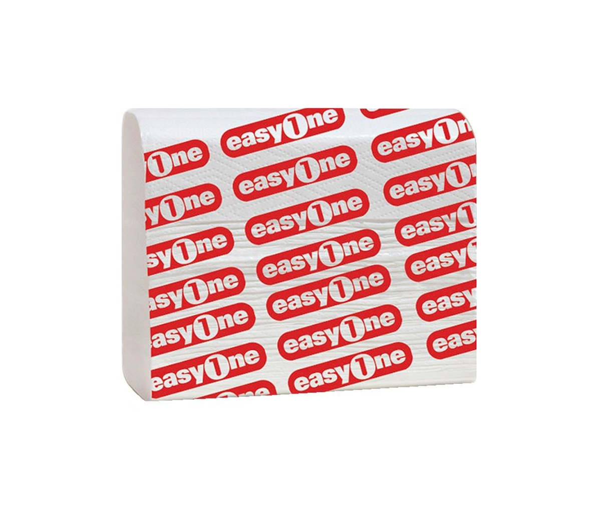 SERVIETTE OUATE 2 PLIS 16X21CM BLANCHE EASY-ONE